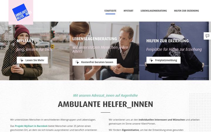 Screenshot of ambulante-helferinnen.de