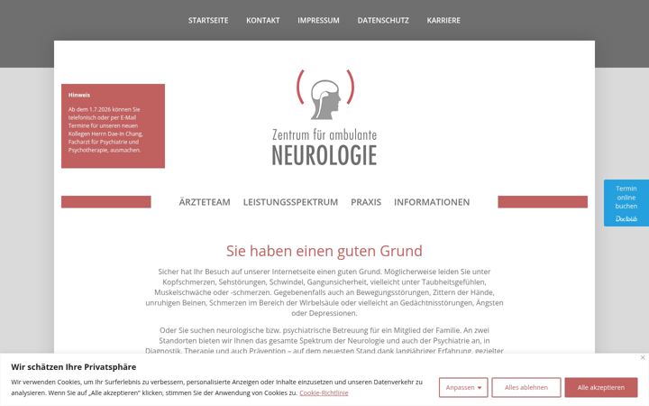 Screenshot of ambulante-neurologie.de