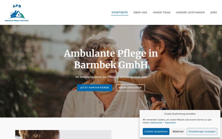 Screenshot of ambulante-pflege-barmbek.de