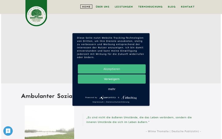 Screenshot of ambulanter-sozialdienst-dornbusch.de