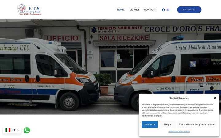 Zrzut ekranu ambulanzecrocedorosanfrancesco.com