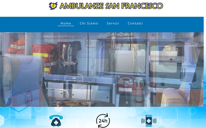 Screenshot of ambulanzesanfrancesco.it