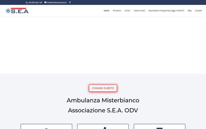Screenshot of ambulanzesea.it