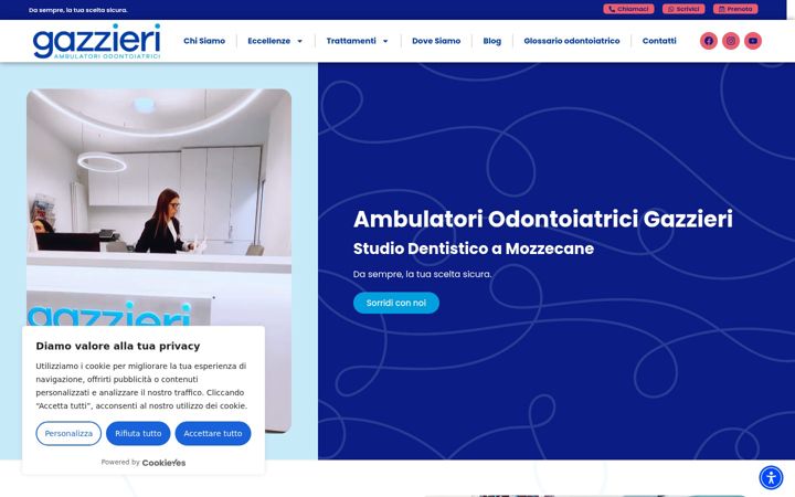 Screenshot von ambulatorigazzieri.it