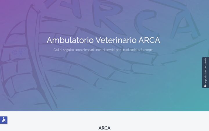 Screenshot of ambulatorioarcavet.it