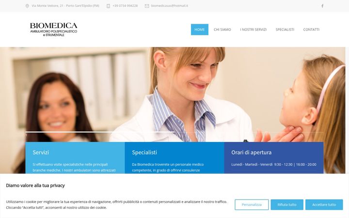 Screenshot von ambulatoriobiomedica.it