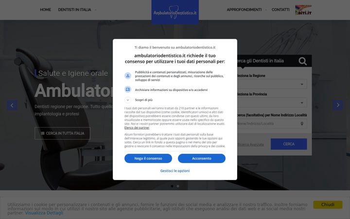 Screenshot of ambulatoriodentistico.it