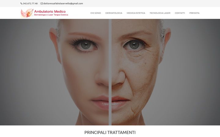 Screenshot of ambulatoriodermatologico.it