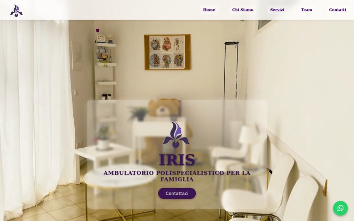 Skärmbild av ambulatorioiris.it