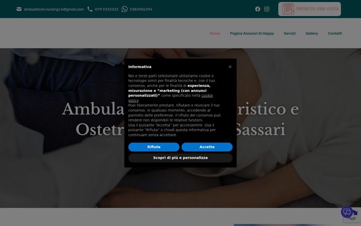 Screenshot van ambulatorionursing.it