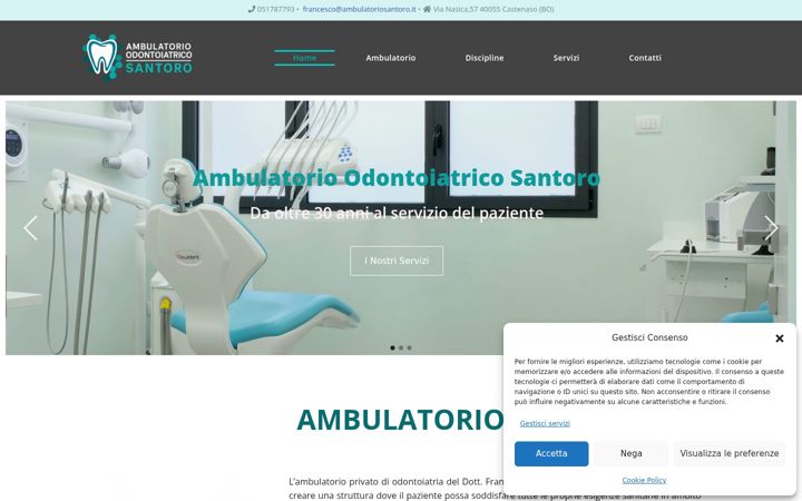 Screenshot of ambulatoriosantoro.it