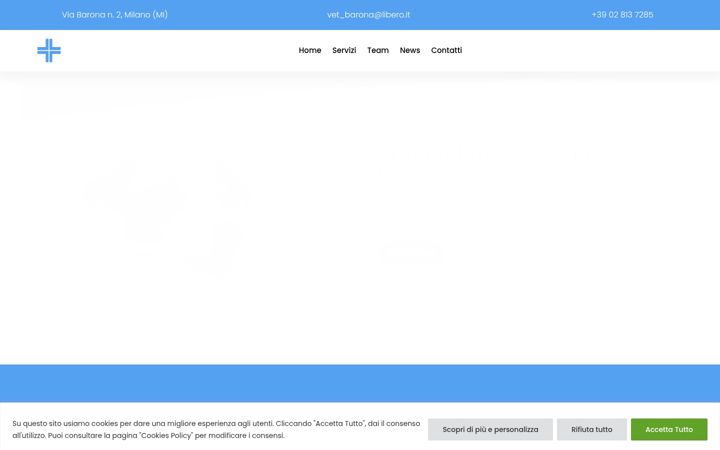 Screenshot of ambulatorioveterinariobarona.it