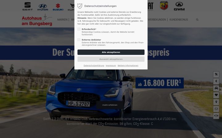 Screenshot of ambungsberg.de
