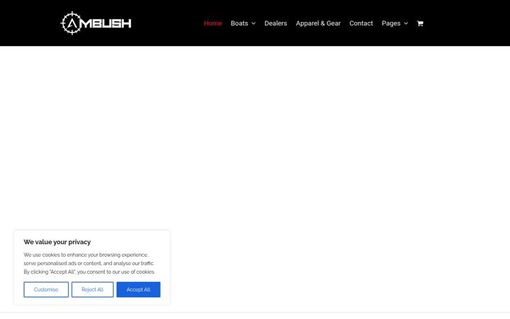 Captura de pantalla de ambushboats.com