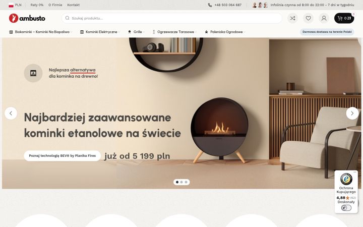 Screenshot of ambusto.pl