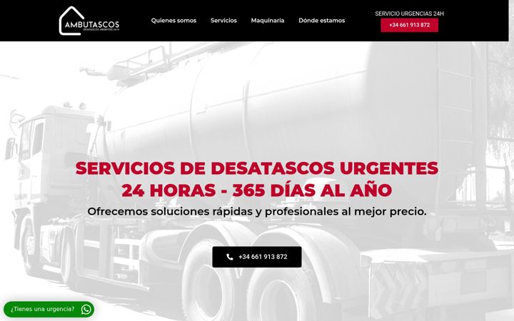 Screenshot of ambutascos.com