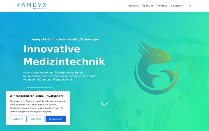 Screenshot of ambyx.de
