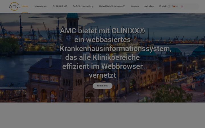 Екранна снимка на amc-gmbh.com