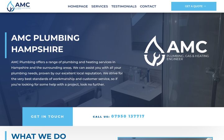 Screenshot of amc-hampshire.co.uk