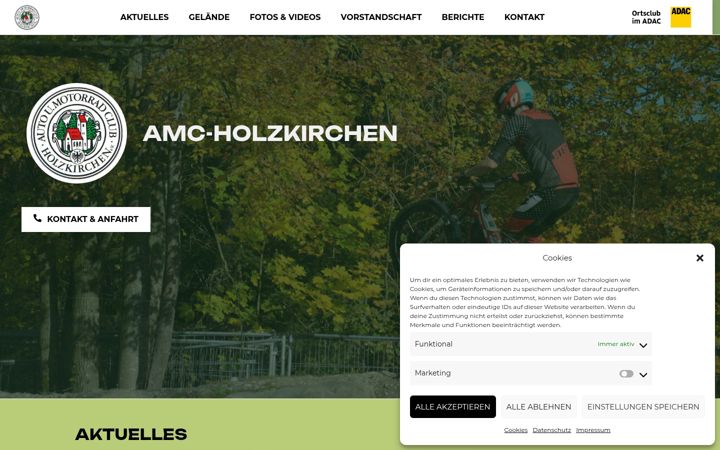 Screenshot of amc-holzkirchen.de