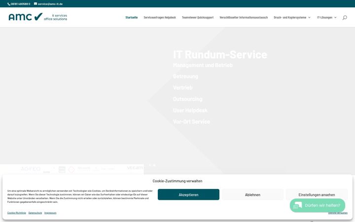 Екранна снимка на amc-it-services.de