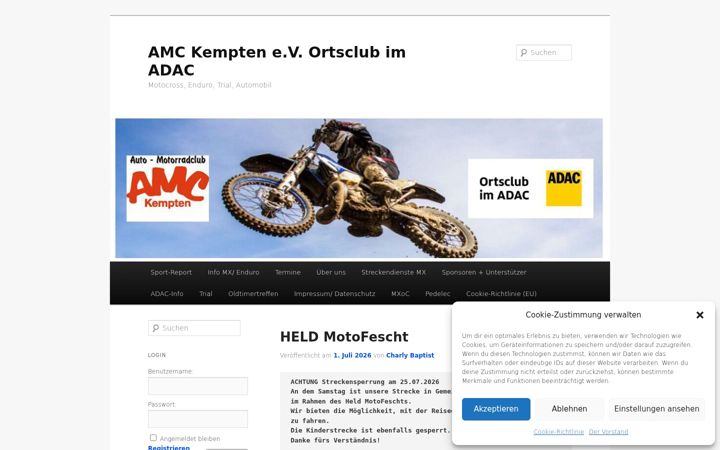 Екранна снимка на amc-kempten.de