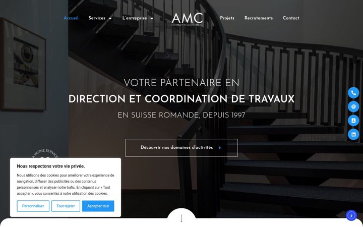 Screenshot of amc-manag.ch