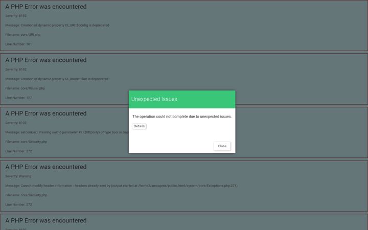 Screenshot of amcappointments.com