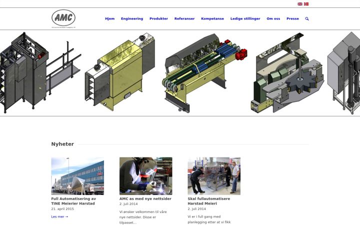 Screenshot of amcas.no
