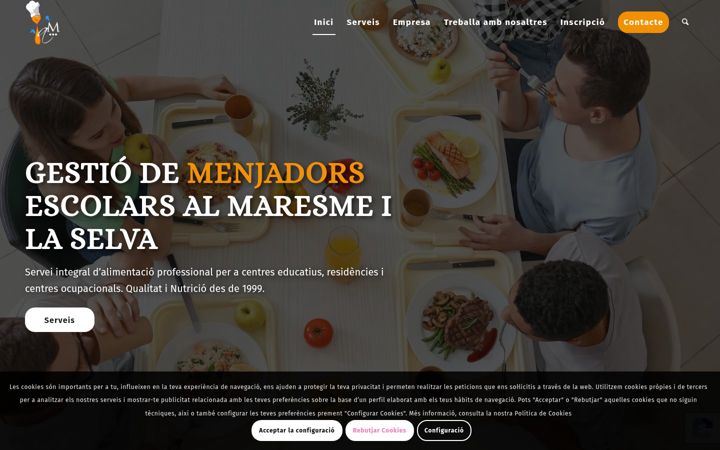 Screenshot of amcatering3000.com