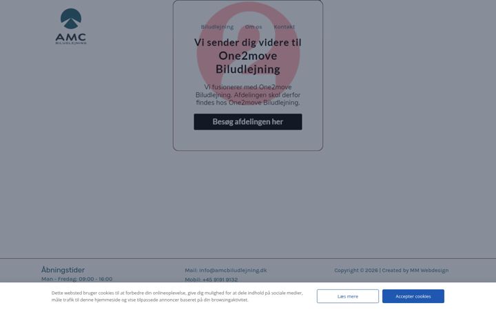Screenshot of amcbiludlejning.dk