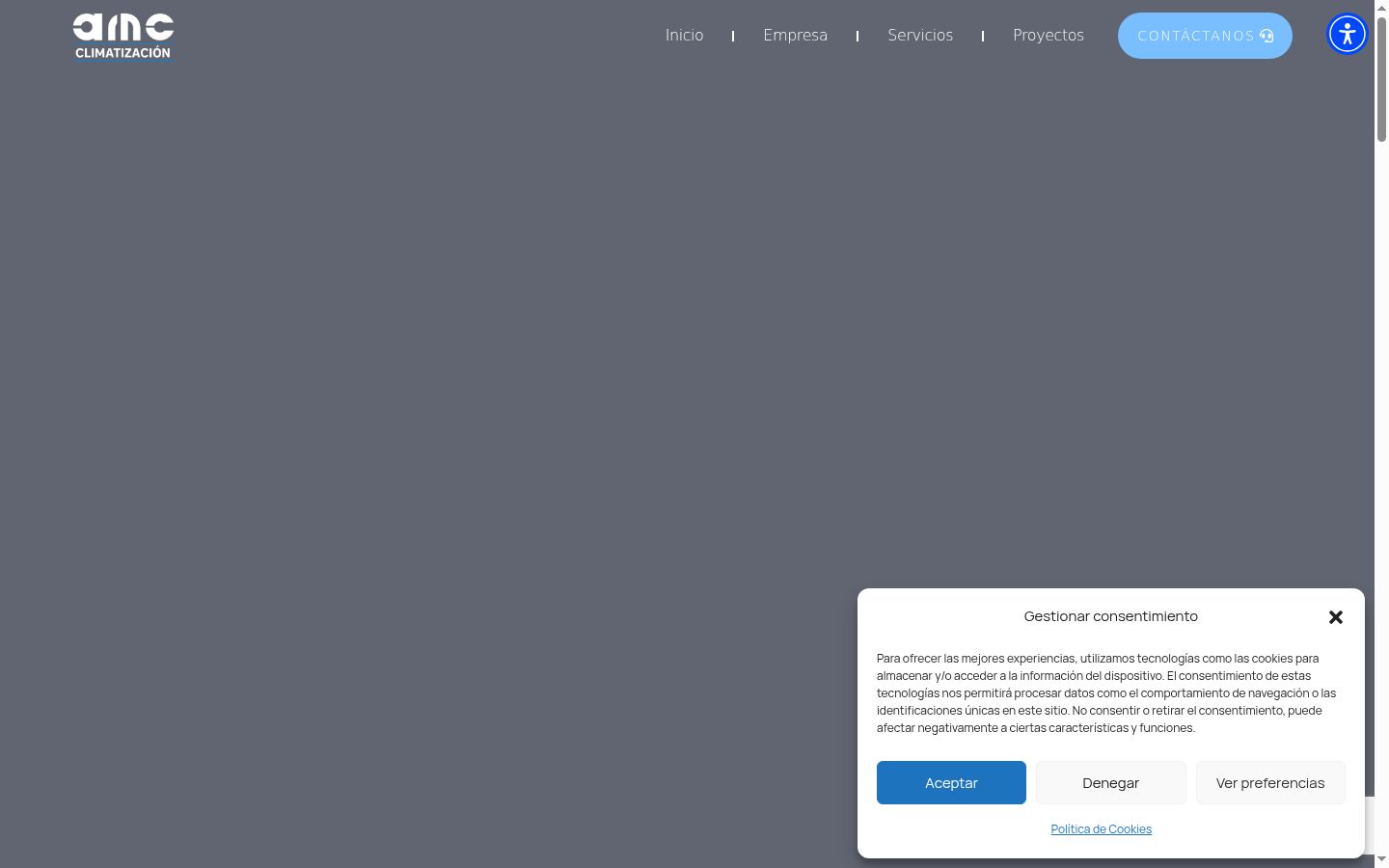 Screenshot tal-banner tal-kunsens muri qabel kwalunkwe interazzjoni