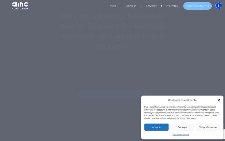 Screenshot ta' amcclimatizacion.com