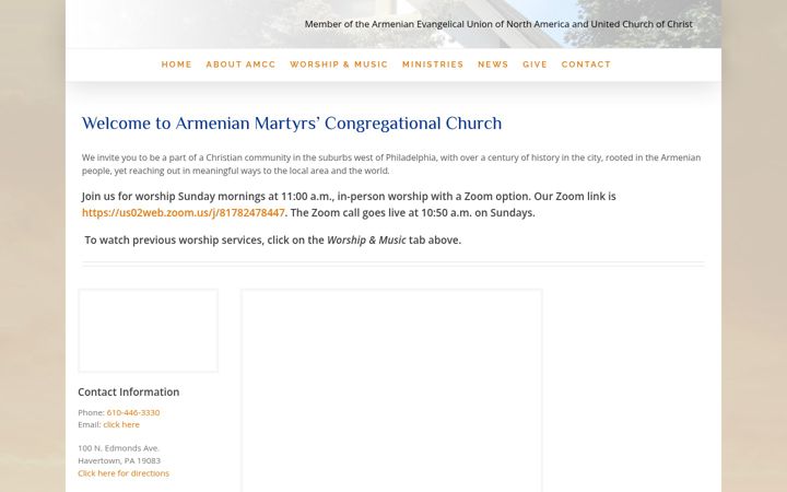 Screenshot ta' amccpa.org