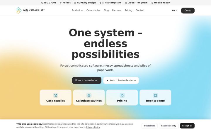 Screenshot of amcef.com