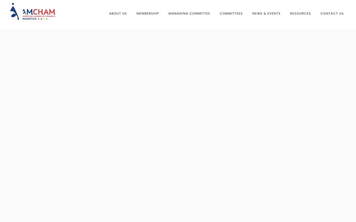 Screenshot of amcham-mauritius.com