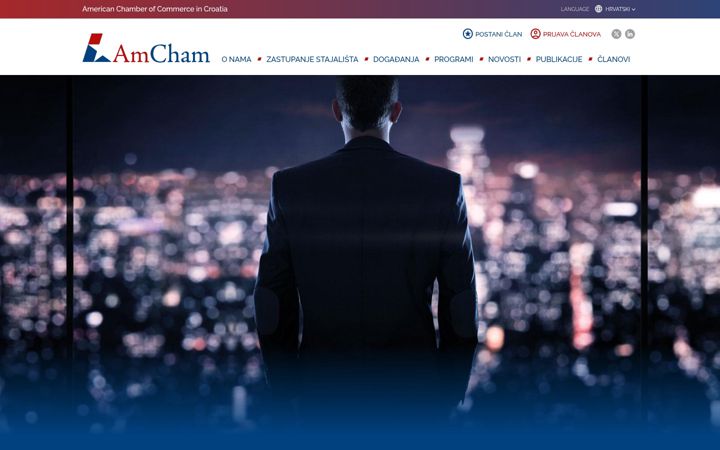 Screenshot of amcham.hr