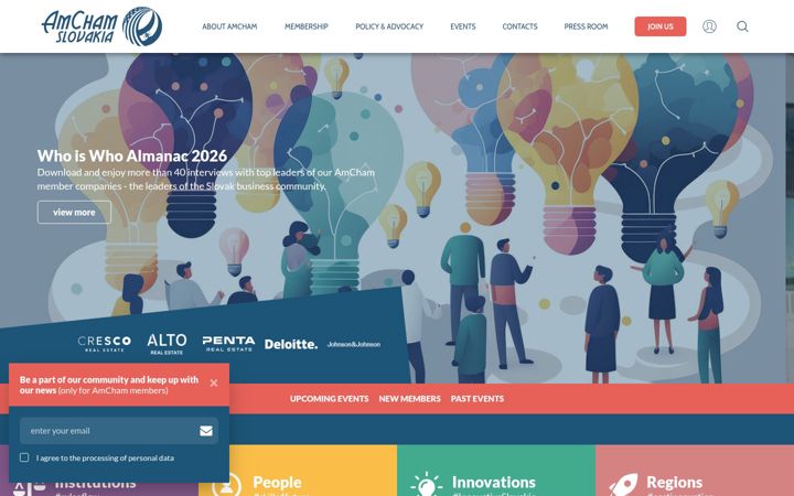 Zrzut ekranu amcham.sk