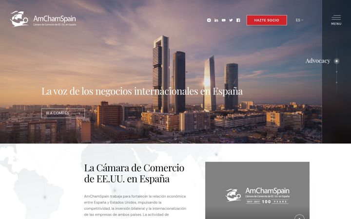Captura de ecrã de amchamspain.com