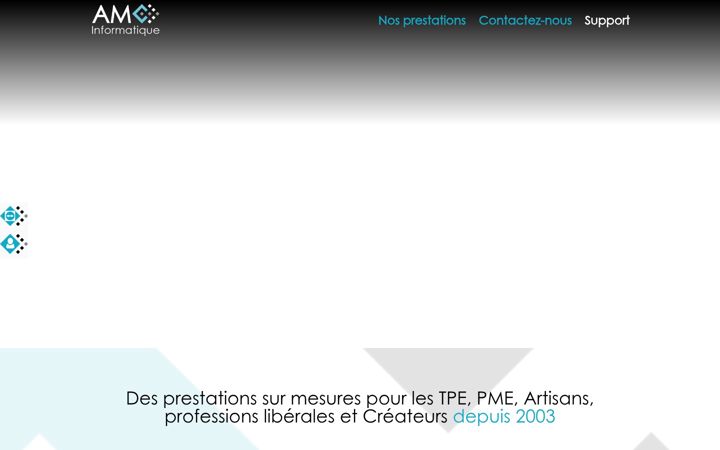 Screenshot of amcinformatique.fr
