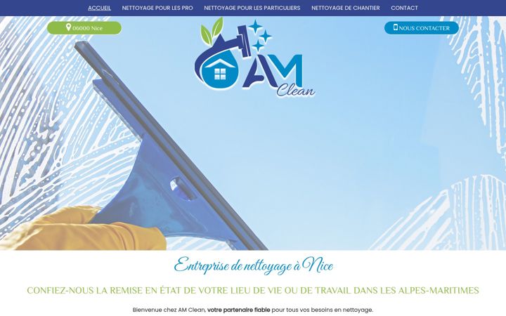 Screenshot of amclean-nettoyage.fr