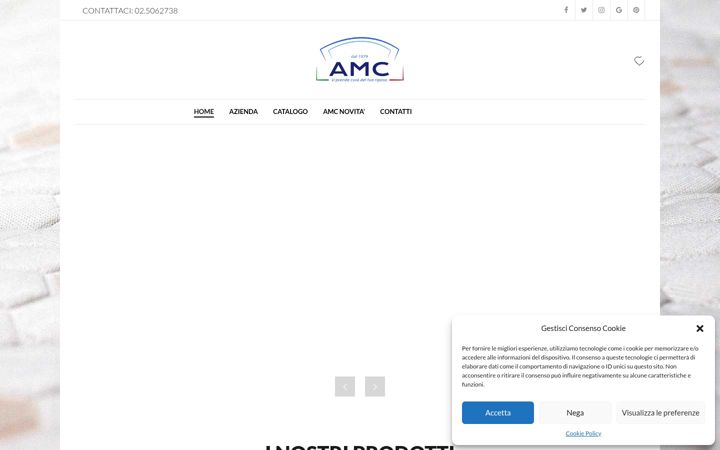 Screenshot of amcmaterassi.it