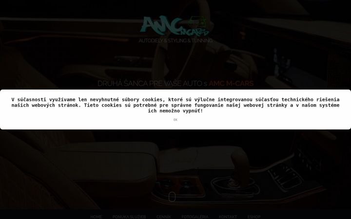 Screenshot of amcmcars.sk