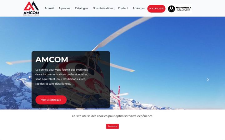 Screenshot of amcom.fr