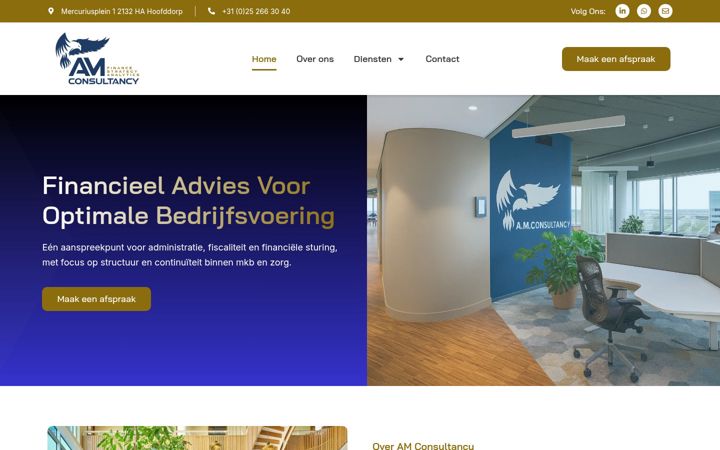 Screenshot ta' amconsultancybv.nl
