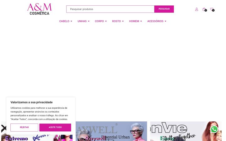 Snimka zaslona za amcosmetica.com