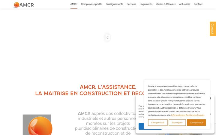 Screenshot of amcr.eu