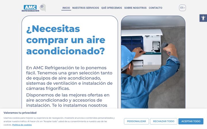 Screenshot van amcrefrigeracion.com