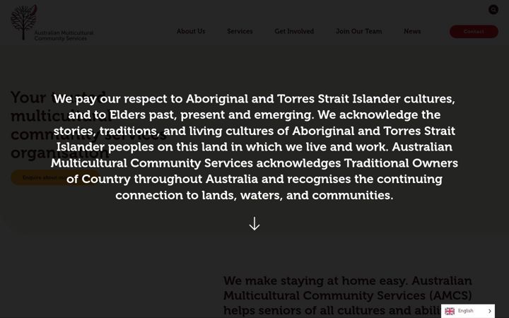 Screenshot di amcservices.org.au