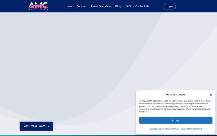 Captura de pantalla de amcsuccess.com